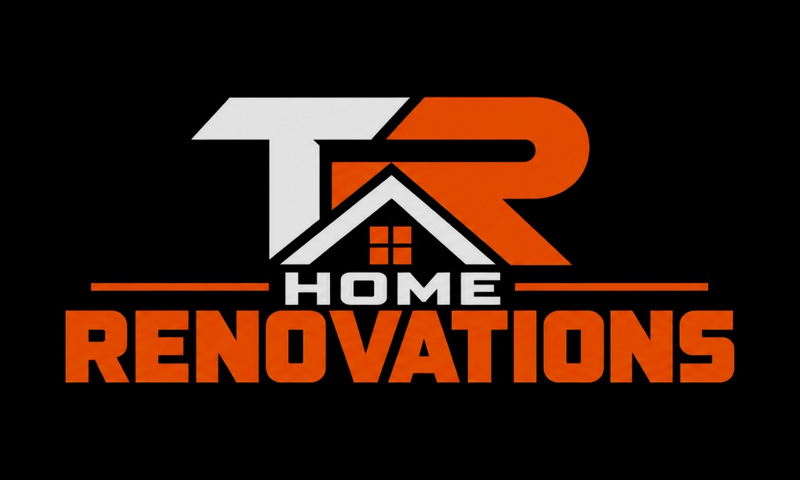 TR Home Renovations logo with roof and window